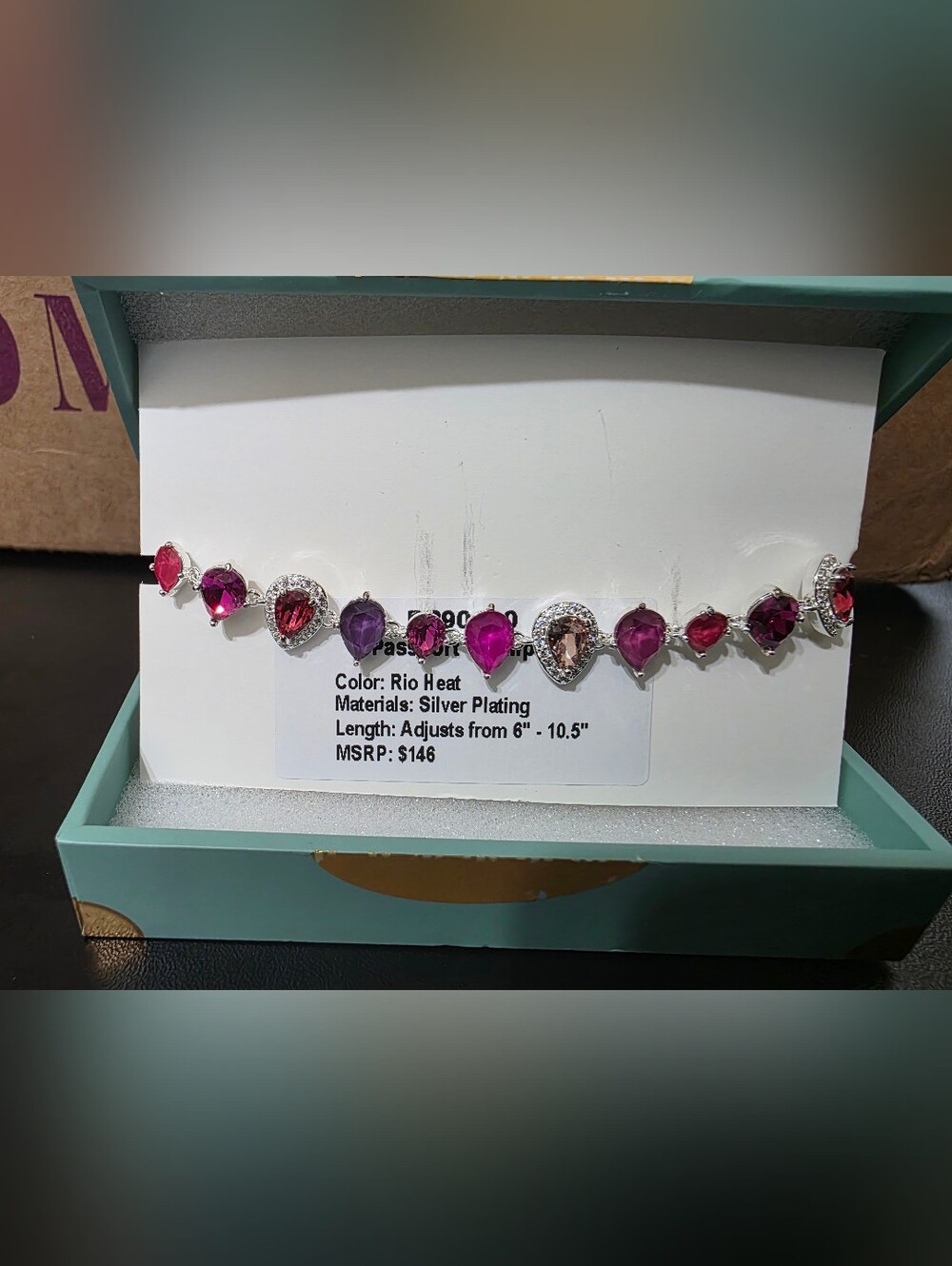 Rio Heat Silver-Plated Jewel Candy Bracelet
